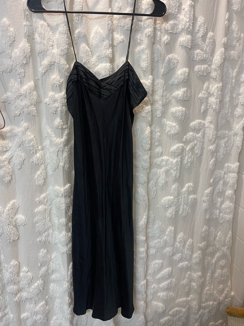 90s vintage Gold Label Victoria’s Secret Black silk slip dress